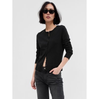 GAP 443176-06 Kardigan se zapínáním na knoflíky Černá – Hledejceny.cz