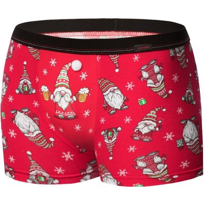 Cornette pánské boxerky penguin 007 66 red graphite – Zboží Mobilmania