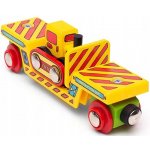 Bigjigs Vagon s cihlami + 2 koleje – Zboží Mobilmania