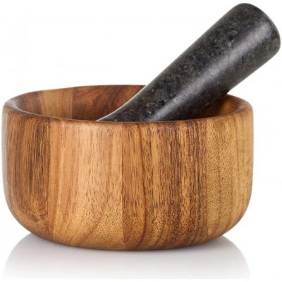 Adhoc Hmoždíř Taru, dřevo akácie/žula 13 cm – Zboží Mobilmania