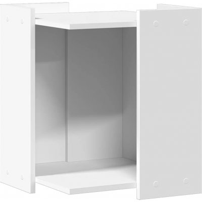 VidaXL Domeček pro kočky čtvercový bílý 42 x 42 x 51 cm – Zbozi.Blesk.cz