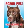 Autovýbava Grel Tabulka pozor pes pitbullterier