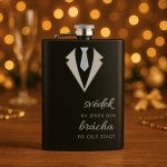 Placatka pro svědka smoking s kravatou stylový dárek pro kamaráda Černá - brácha – Hledejceny.cz