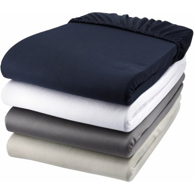 Livarno Home Žerzejové napínací prostěradlo 90-100x200 šedá – Zboží Dáma