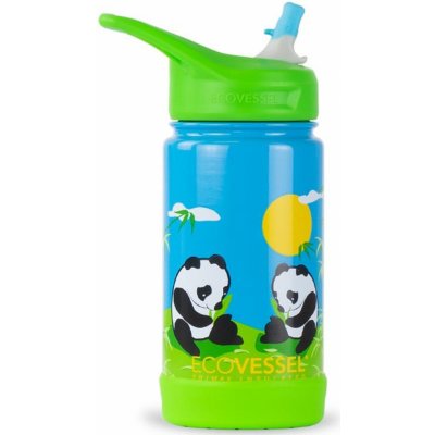 Eco Vessel Frost s brčkem 0,355 l panda