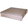 KAREš Dřevěné pískoviště s poklopem 1150 x 1400 x 210 mm Přírodní