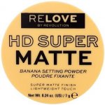 Revolution Relove HD Super Matte transparentní fixační pudr s matným efektem Banana 7 g – Zboží Dáma