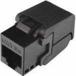 25286711 MULTIPACK 24 ks - samořezný keystone Solarix CAT5E UTP RJ45 černý SXKJ-5E-UTP-BK- – Sleviste.cz