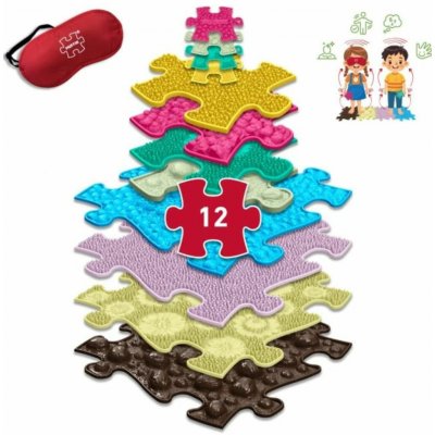 MUFFIK MFK-070 Set ortopedických podložek Taktilní pexeso – Zboží Dáma