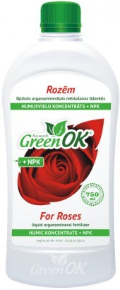 GreenOK Pro Růže Koncentrát huminových látek + NPK 750ml