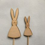 Dřevění zajíčci na zápichu 10 cm – Hledejceny.cz