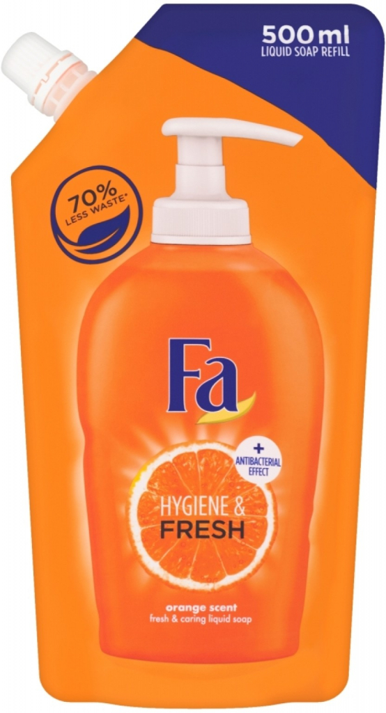 Fa Hygiene & Fresh Orange tekuté mýdlo náhradní náplň 500 ml od 66 Kč -  Heureka.cz