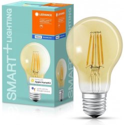 Ledvance Chytrá LED filamentová žárovka SMART+ BT, E27, A55, 6W, 725lm, 2400K, teplá bílá, jantarová SMART+ BLUETOOTH