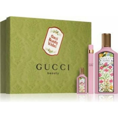 Gucci Flora by Gucci Gorgeous Gardenia EDP 100 ml + EDP 10 ml + EDP 5 ml dárková sada – Zboží Dáma