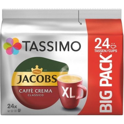 Tassimo Jacobs Caffè Crema Classico XL 24 kapslí – Zboží Mobilmania