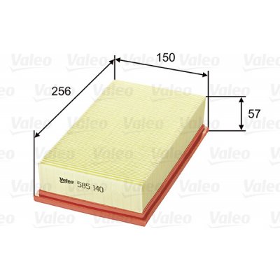 Vzduchový filtr VALEO 585140 – Hledejceny.cz