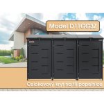 Scorpion elektro s.r.o Přístřešek na 3 popelnice D11GG3Z antracit – Sleviste.cz