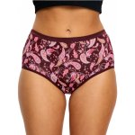 Modibodi menstruační kalhotky Classic Full Brief Moderate Opulent Paisley Red – Zboží Dáma