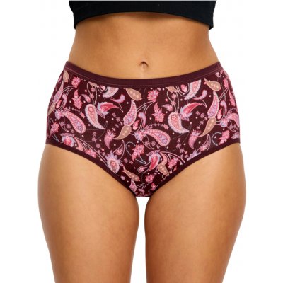 Modibodi menstruační kalhotky Classic Full Brief Moderate Opulent Paisley Red – Zboží Dáma