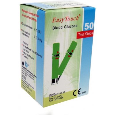 EasyTouch testovací proužky pro glukometr 50 ks – Zboží Dáma
