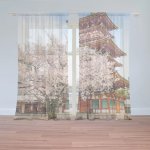 Sablio Záclony Čínská věžička: 2ks 150x250cm – Hledejceny.cz
