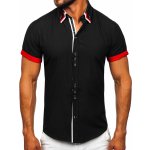 Bolf 2926 Černá pánská elegantní košile s krátkým rukávem