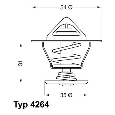 WAHLER Termostat, chladivo 4264.87D – Zboží Mobilmania