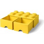 LEGO® úložný box s šuplíky 25 x 25 x 18 cm žlutá – Sleviste.cz
