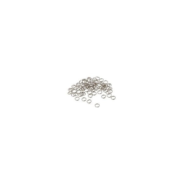 Spona a ostatní Kroužky platinové dvojité, 5 mm (50 ks)