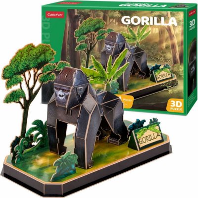 CubicFun 3D puzzle Zvířecí kamarádi Gorila 34 ks