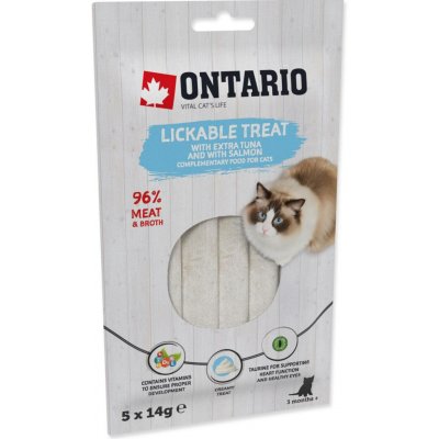 Ontario extra tuňák a losos 5 x 14 g – Sleviste.cz