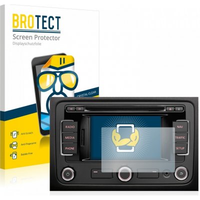Ochranné fólie 2x BROTECT HD-Clear Screen Protector for Volkswagen Passat B7 2010-2015 RNS 315 5" – Sleviste.cz