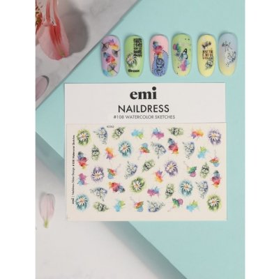 E.Mi Vodolepka Naildress Slider Design 108 Watercolor Sketches – Zbozi.Blesk.cz