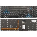 česká klávesnice Acer Predator Helios 300 PH315-53 PH315-54 PH317-54 černá/modrá UK/CZ/SK dotisk - RGB podsvit – Zbozi.Blesk.cz