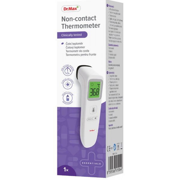 Dr.Max Non-contact Thermometer čelní teploměr 1 ks od 699 Kč - Heureka.cz