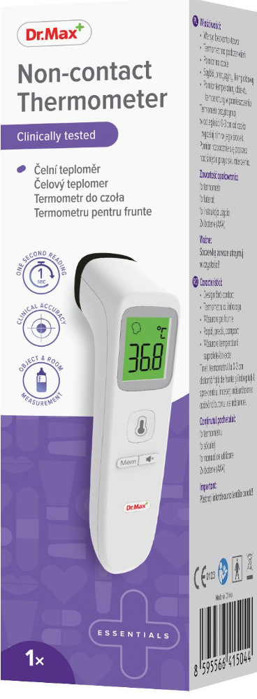 Dr.Max Non-contact Thermometer čelní teploměr 1 ks od 699 Kč - Heureka.cz