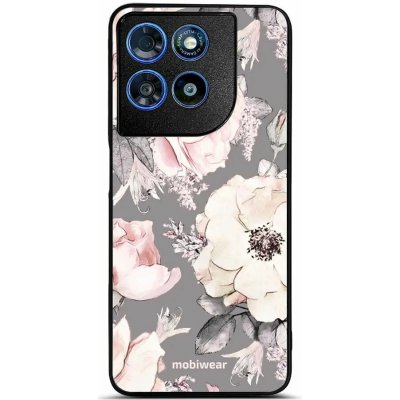 Mobiwear Glossy Lesklý Motorola Moto G57 Power G034G květy na šedém pozadí – Zboží Živě