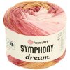 Příze YarnArt Symphony Dream 3104 růžová s hnědou