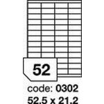 Rayfilm R0100.0302A samolepící 52,5x21,2mm bílé 100 listů – Zboží Dáma