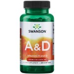Swanson Vitamín A 5000 iu + D 400 iu 250 kapslí – Hledejceny.cz