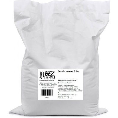 Život bez lepku Fazole mungo 5 kg – Zboží Dáma