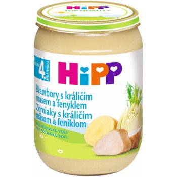 HiPP Brambory s králičím masem a fenyklem 190 g