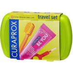 Curaprox Travel set zelený 2 ks zubních kartáčků + zubní pasta 10 ml dárková sada – Zboží Dáma