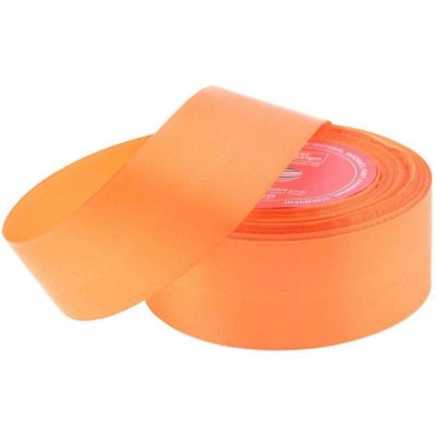 Stuha saténová 38mm/32m orange (oranžová) – Zboží Dáma