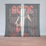 Sablio Záclony ACDC Kytarista: 2ks 150x250cm – Zboží Mobilmania