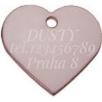 S4U Hliníková psí známka srdíčko velké PZ012 LP – Hledejceny.cz