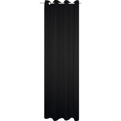 Termoizolační závěs s kroužky černý 135 x 245 cm – Hledejceny.cz