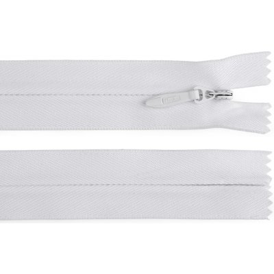 Spirálový zip skrytý No 5 délka 60 cm pevný Varianta: 101 bílá, Balení: 1 ks – Hledejceny.cz