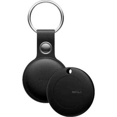 MiLi MiTag Duo lokátor s koženým pouzdrem, černý – Zboží Živě