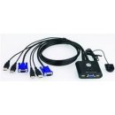 Aten CS-22U Datový přepínač 2-port KVM USB mini, 1m kabely, DO